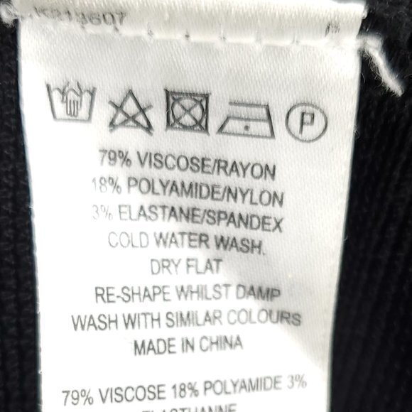 French Connection Bandage Herve Leger-Style Elbow Sleeve Dress 2 Black Halloween - Picture 15 of 16